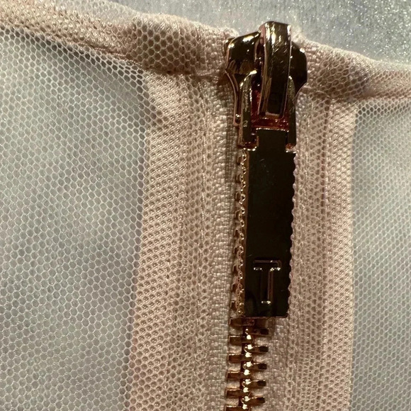 Ted Baker Pink Jaazmin Fantasia Scallop Mini Dress size 3 - Picture 11 of 16